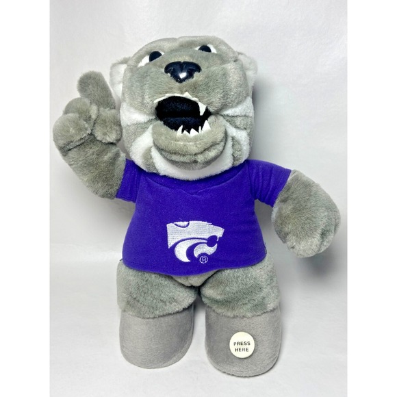 Kansas State University Applause Willie Wildcat Plush Mascot Fight Song 12" Gift - Picture 1 of 8